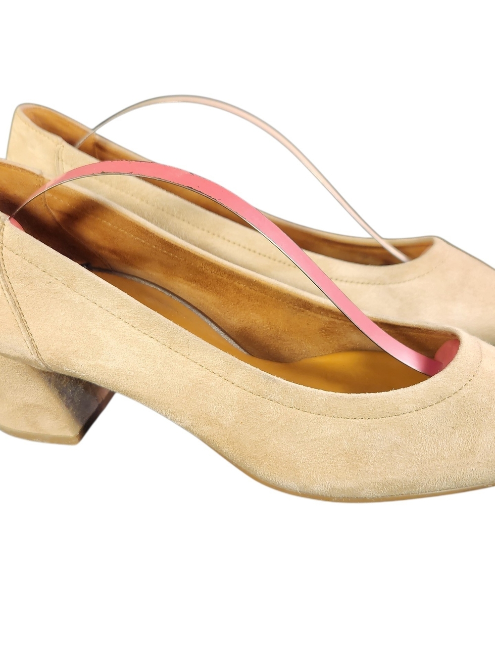 Paul Green Beige Suede Pointed Toe Women's Pumps SUPER SOFT SZ US 7 - Picture 3 of 9